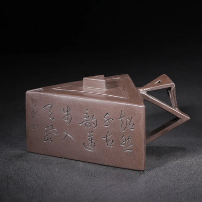 Chinese Yixing Zisha Clay Teapot  Triangle Pot Shi Xiaoma 300ml