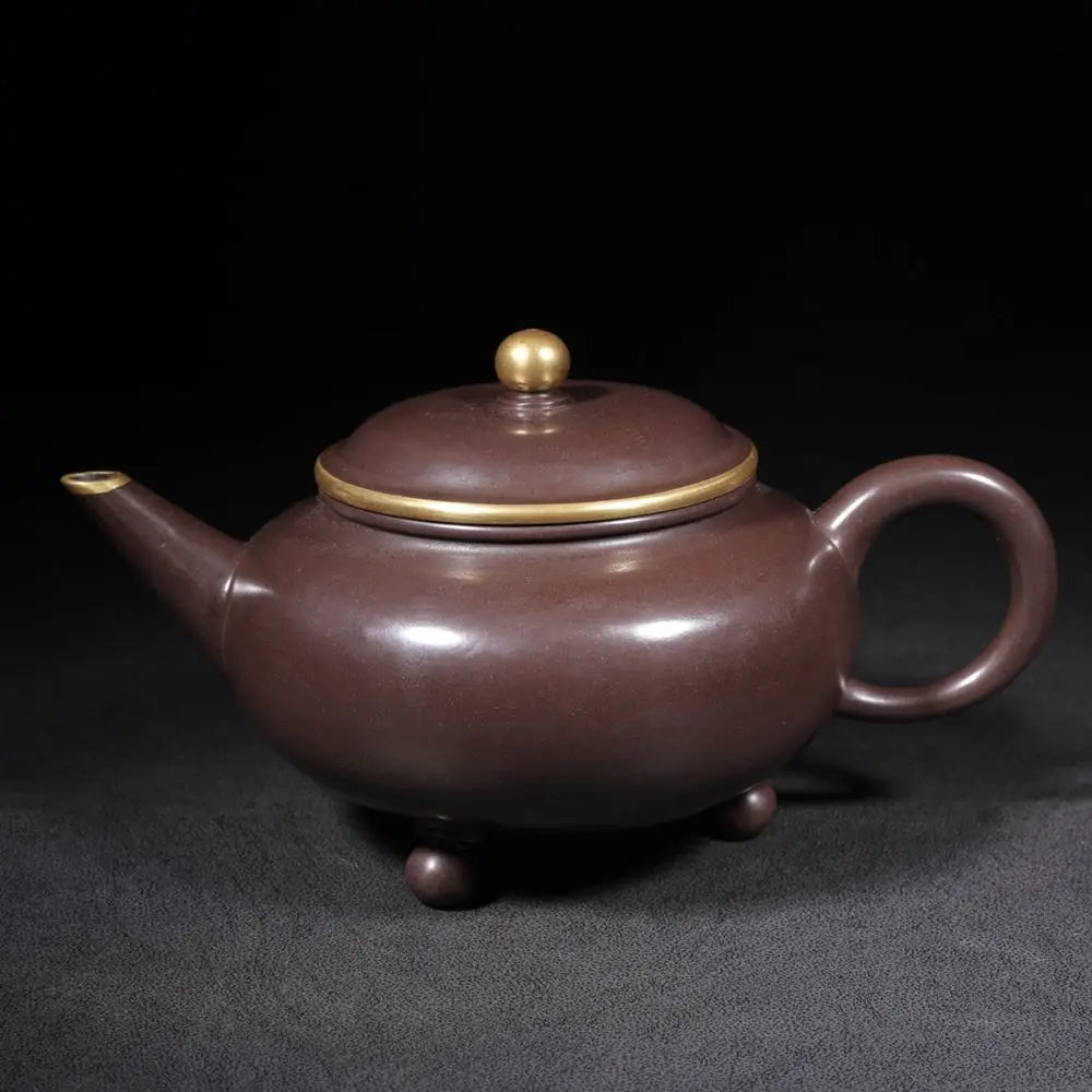 Chinese Yixing Zisha Clay Teapot  Tripod level Pot Gongju 520ml