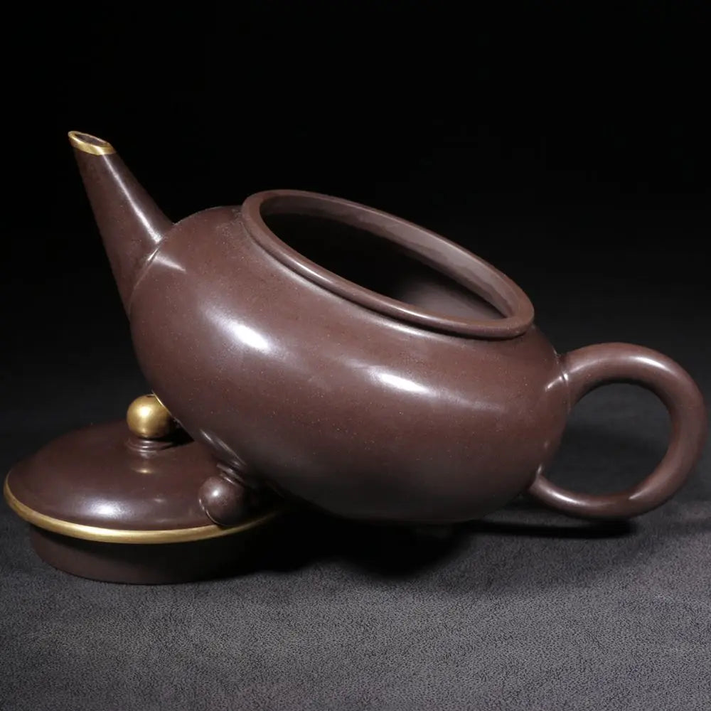 Chinese Yixing Zisha Clay Teapot  Tripod level Pot Gongju 520ml