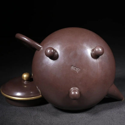 Chinese Yixing Zisha Clay Teapot  Tripod level Pot Gongju 520ml