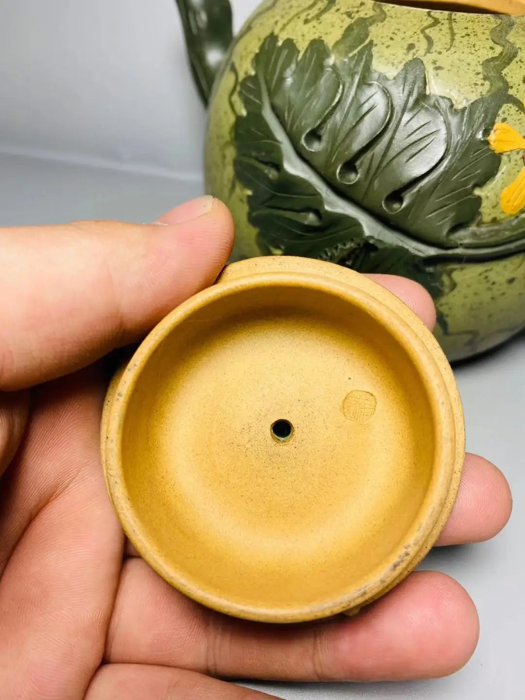 Chinese Yixing Zisha Clay Teapot  Watermelon Pot Jiang Rong 700ml