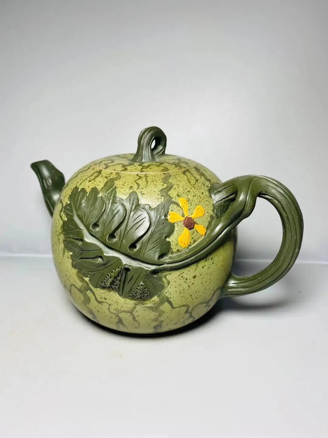 Chinese Yixing Zisha Clay Teapot  Watermelon Pot Jiang Rong 700ml