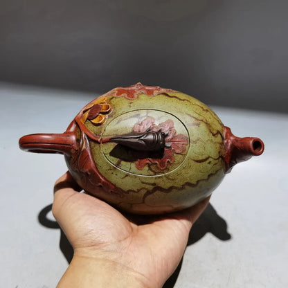 Chinese Yixing Zisha Clay Teapot  Watermelon Pot Jiang Yanting 480ml
