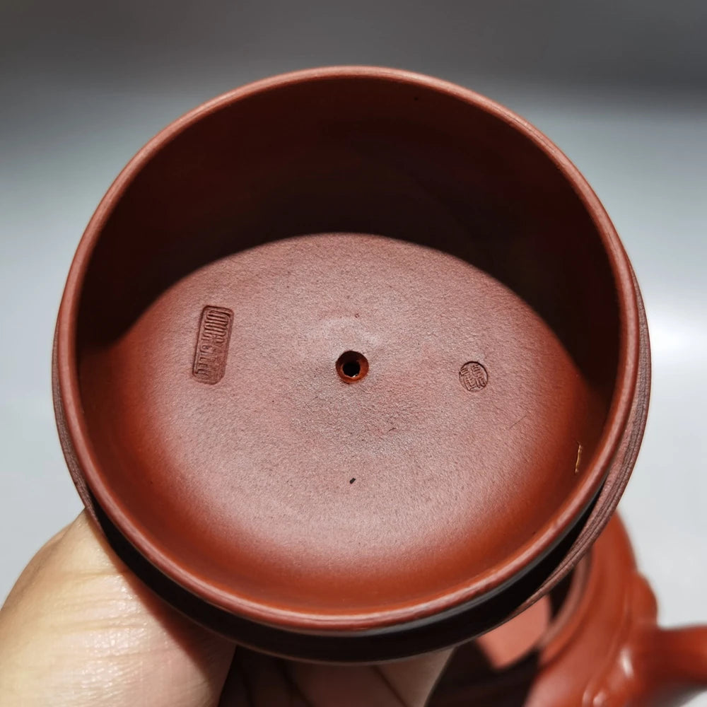 Chinese Yixing Zisha Clay Teapot  Wealth nobility flower Pot Gu Jingzhou 420ml