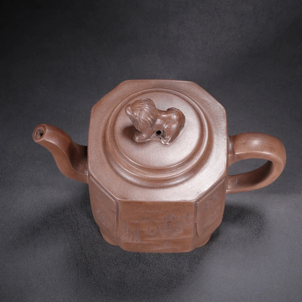 Chinese Yixing Zisha Clay Teapot  Weizhen Bafang Pot  Secret made by Youlan 450m