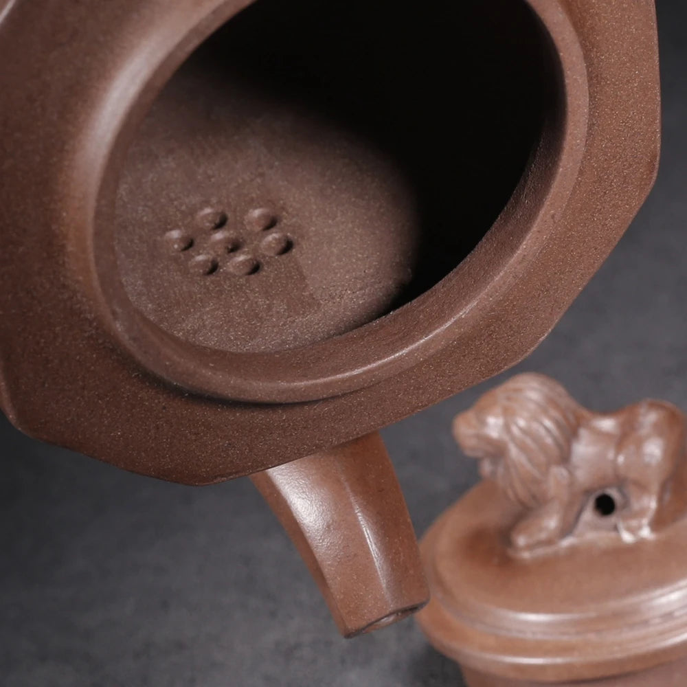Chinese Yixing Zisha Clay Teapot  Weizhen Bafang Pot  Secret made by Youlan 450m
