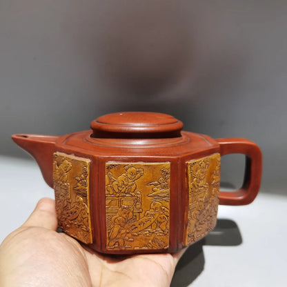Chinese Yixing Zisha Clay Teapot  Wuzi Dengke Pot  Chen Zhongmei 380ml