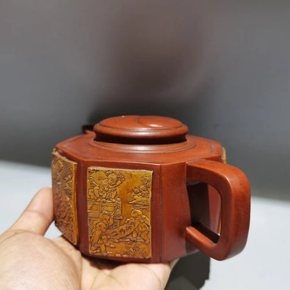 Chinese Yixing Zisha Clay Teapot  Wuzi Dengke Pot  Chen Zhongmei 380ml