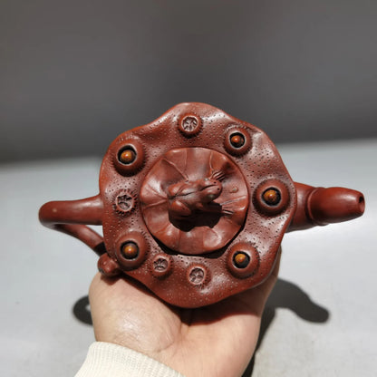 Chinese Yixing Zisha Clay Teapot  Wuzi Dengke Pot Jiang Rong 360ml
