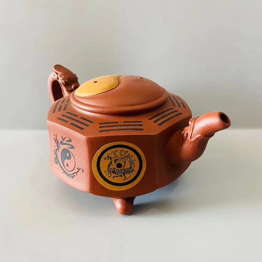 Chinese Yixing Zisha Clay Teapot  Xianglong Bagua Pot Xu Hantang 400ml