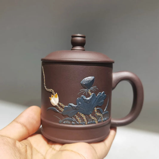 Chinese Yixing Zisha Clay Teapot  Xiaopin Mud Painted Tea Cup Qian Fenfang 190ml