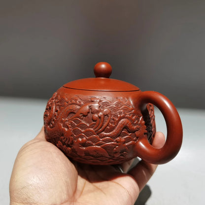 Chinese Yixing Zisha Clay Teapot  Xishi Pot Gu Jingzhou 280ml