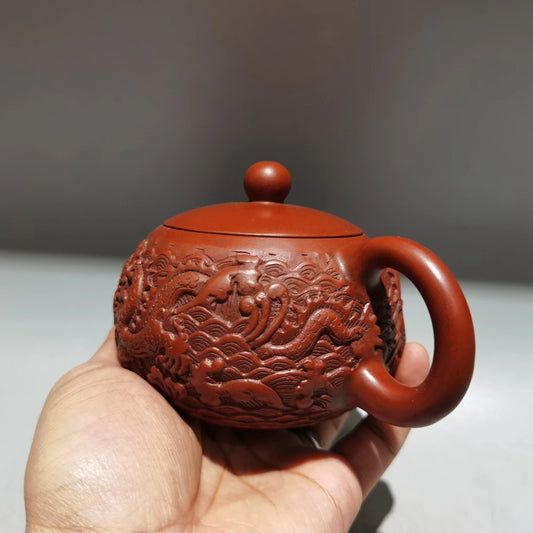 Chinese Yixing Zisha Clay Teapot  Xishi Pot Gu Jingzhou 280ml