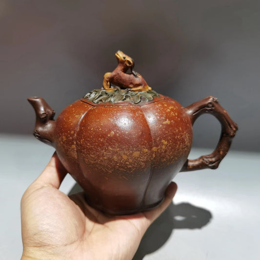 Chinese Yixing Zisha Clay Teapot  Youyou deer chirping Pot Jiang Yanting 400ml