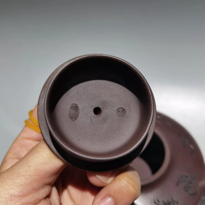 Chinese Yixing Zisha Clay Teapot  Yuandun Pot Gu Jingzhou 360ml