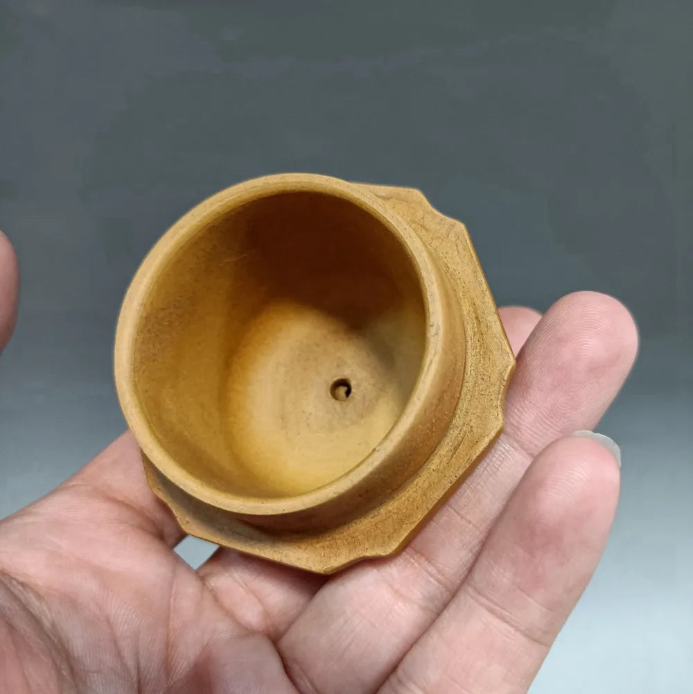 Chinese Yixing Zisha Clay Teapot  carved word Pot  Chen Mingyuan 420ml