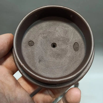 Chinese Yixing Zisha Clay Teapot  carved word Pot  Gu Jingzhou 800ml