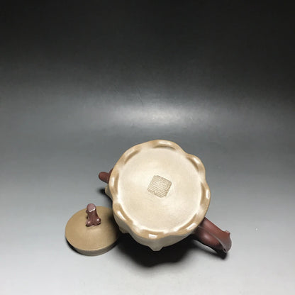Chinese Yixing Zisha Clay Teapot  colored plum blossom tree stumps Pot  Wang Yinxian 500ml