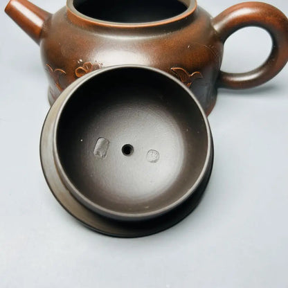 Chinese Yixing Zisha Clay Teapot  double fish Pot Gu Jingzhou 200ml