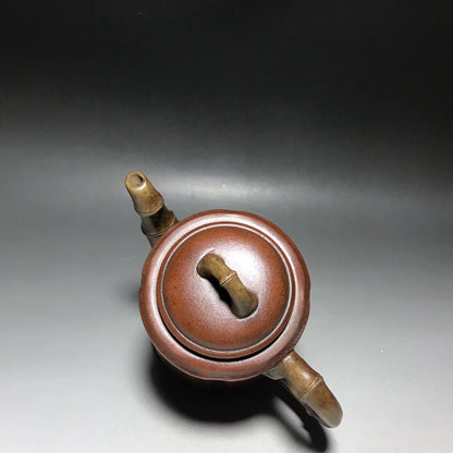 Chinese Yixing Zisha Clay Teapot  dual color bamboo Pot  Shipeng 500ml