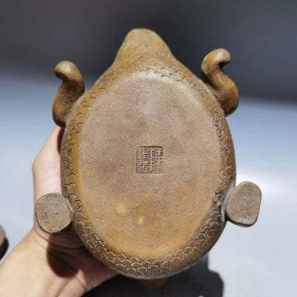 Chinese Yixing Zisha Clay Teapot  fish turn Dragon Pot Chen Mingyuan 500ml