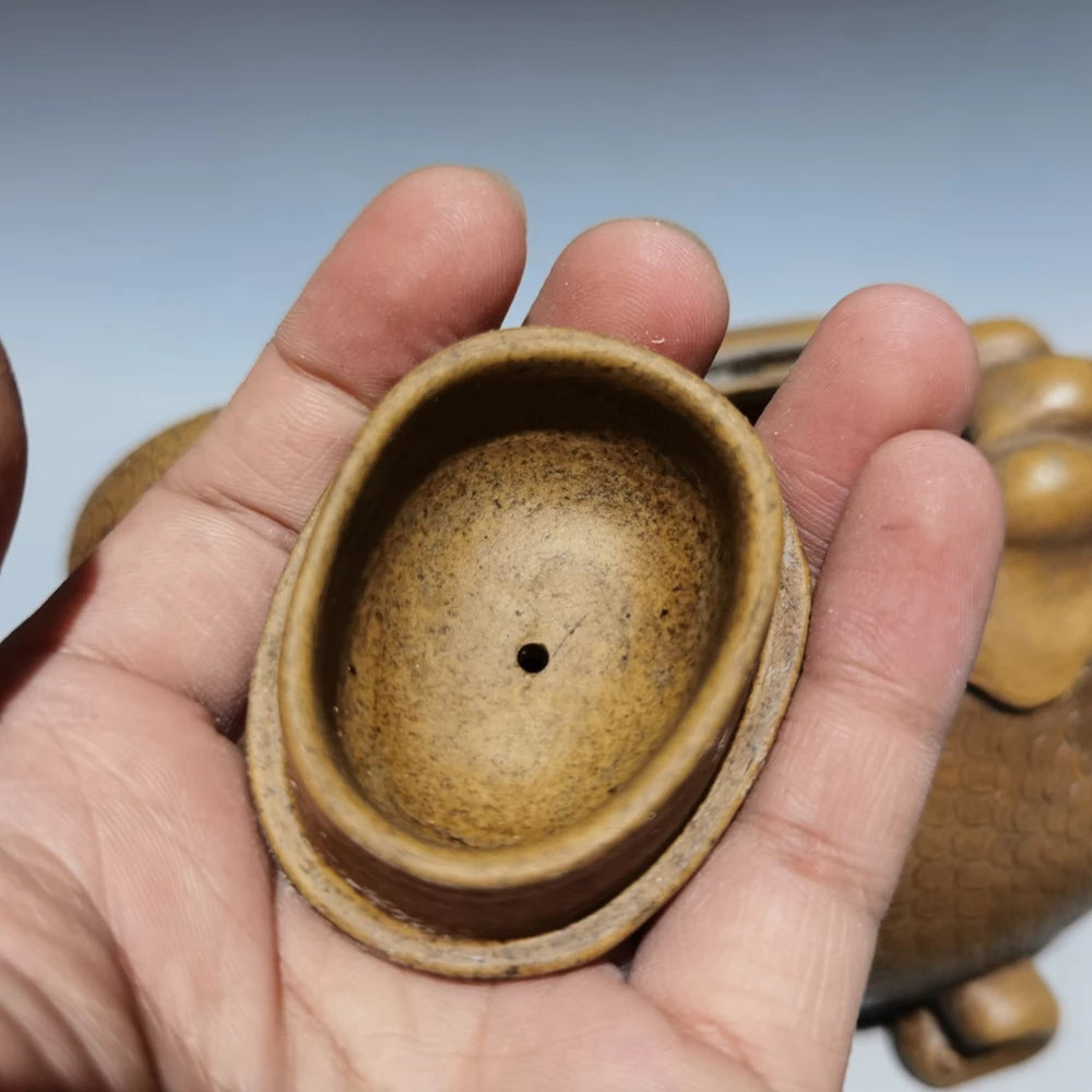 Chinese Yixing Zisha Clay Teapot  fish turn Dragon Pot Chen Mingyuan 500ml