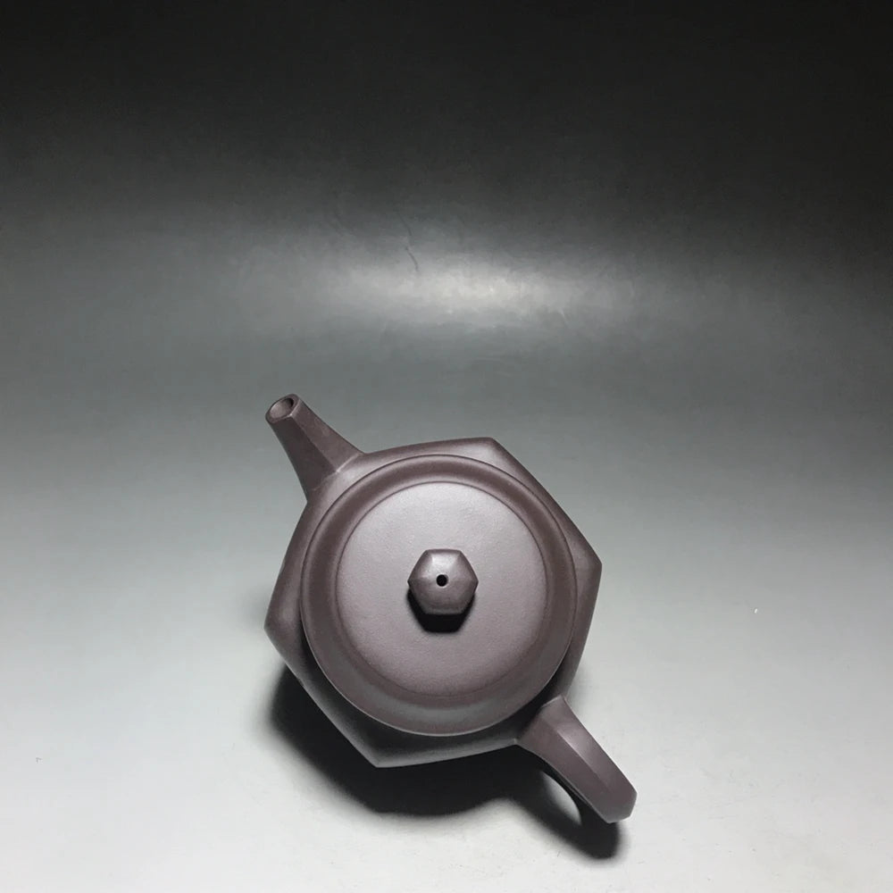 Chinese Yixing Zisha Clay Teapot  hexagonal lettering Pot as shown 300ml