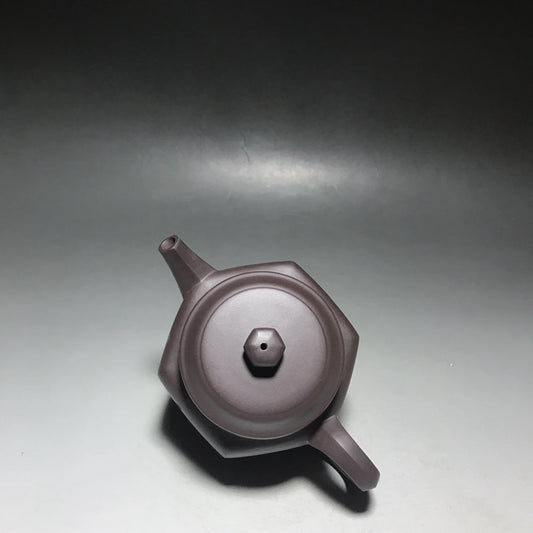 Chinese Yixing Zisha Clay Teapot  hexagonal lettering Pot as shown 300ml