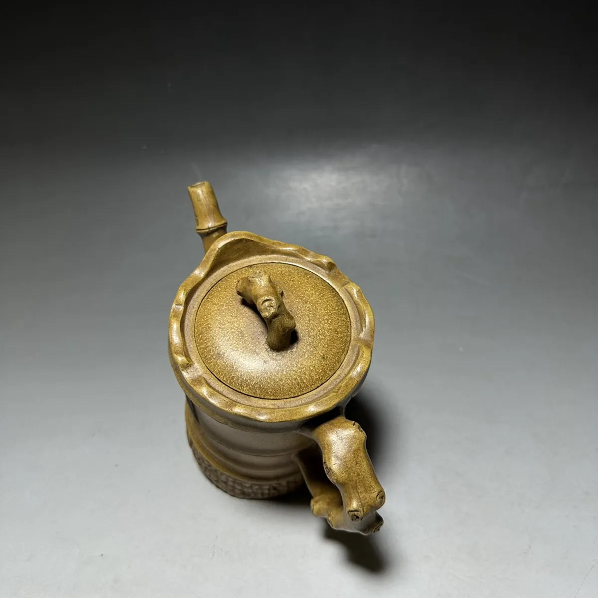 Chinese Yixing Zisha Clay Teapot  high Bamboo joint Pot Chen Mingyuan 400ml