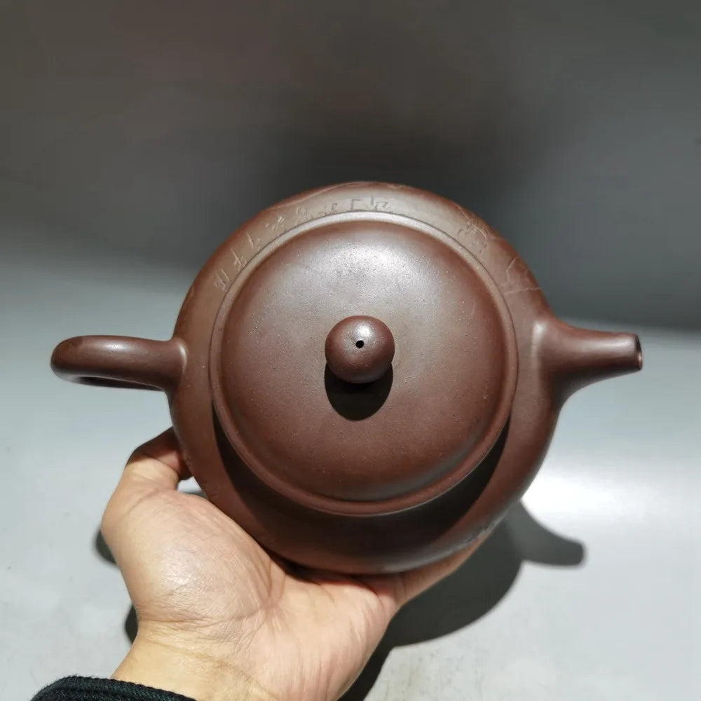 Chinese Yixing Zisha Clay Teapot  kiln change Large Antique Pot Gu Jingzhou 560ml