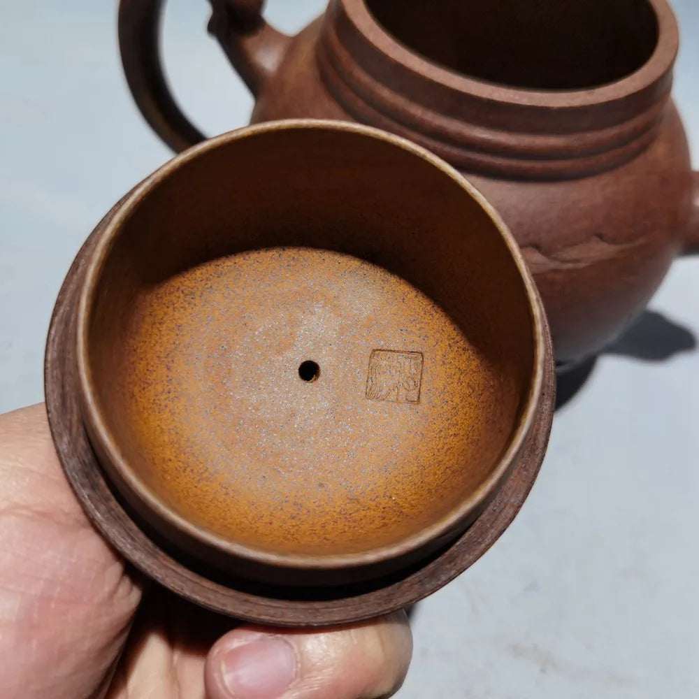 Chinese Yixing Zisha Clay Teapot  kiln change Phoenix beaked Pot Gu Jingzhou 380ml