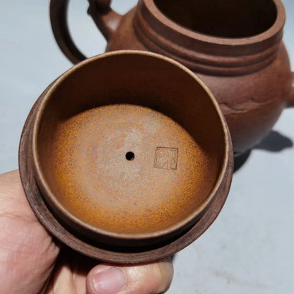 Chinese Yixing Zisha Clay Teapot  kiln change Phoenix beaked Pot Gu Jingzhou 380ml