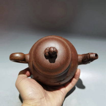 Chinese Yixing Zisha Clay Teapot  kiln change Phoenix beaked Pot Gu Jingzhou 380ml