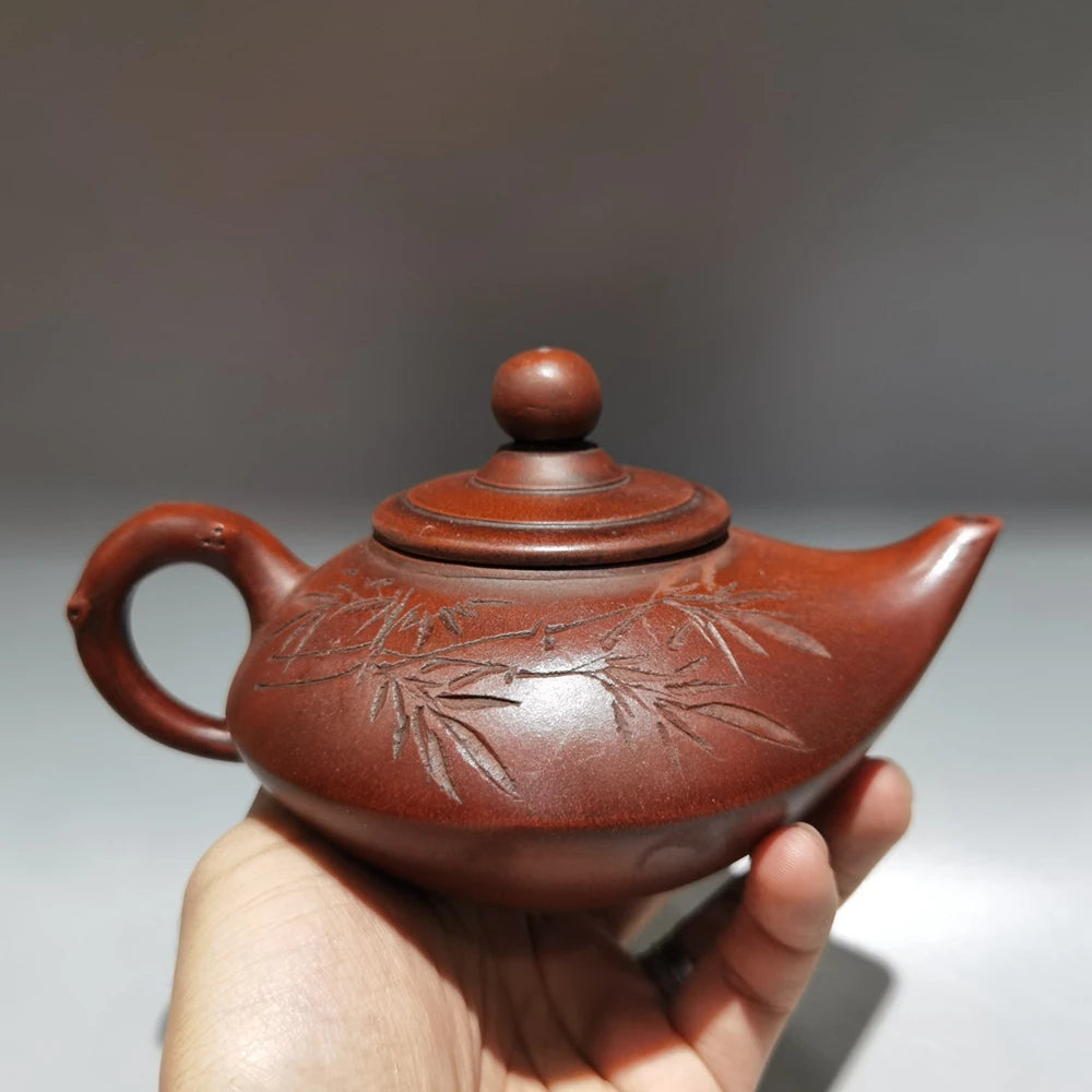 Chinese Yixing Zisha Clay Teapot  longevity Pot Shi Dabin 300ml