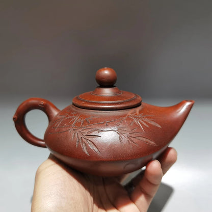 Chinese Yixing Zisha Clay Teapot  longevity Pot Shi Dabin 300ml