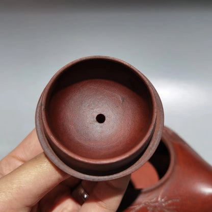 Chinese Yixing Zisha Clay Teapot  longevity Pot Shi Dabin 300ml
