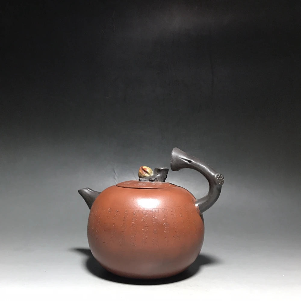 Chinese Yixing Zisha Clay Teapot  lotus root section Pot  Gu Jingzhou 500ml