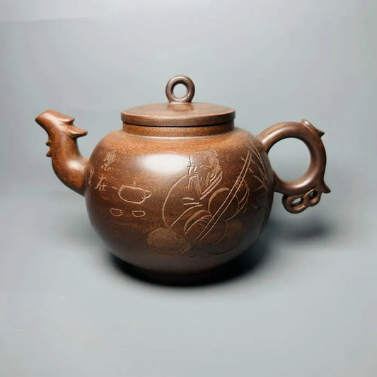 Chinese Yixing Zisha Clay Teapot  phoenix Pot  Gu Jingzhou 600ml