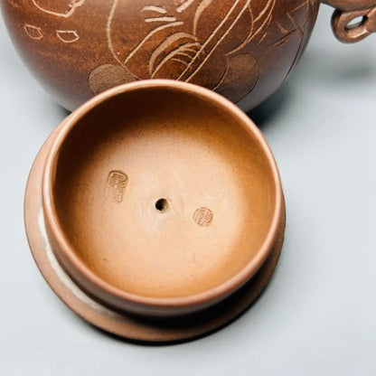 Chinese Yixing Zisha Clay Teapot  phoenix Pot  Gu Jingzhou 600ml