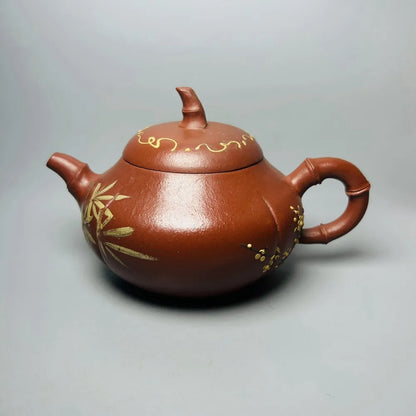 Chinese Yixing Zisha Clay Teapot  pine Bamboo Plum Pot  Youlan's secret production 360ml