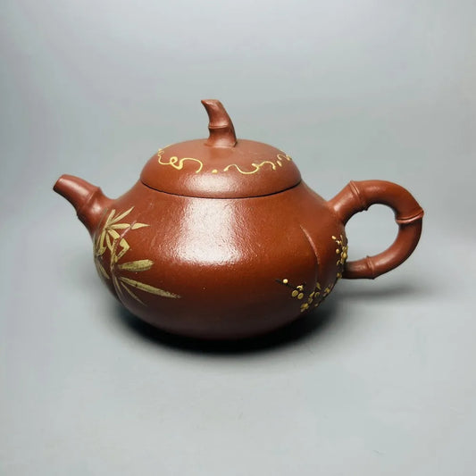 Chinese Yixing Zisha Clay Teapot  pine Bamboo Plum Pot  Youlan's secret production 360ml