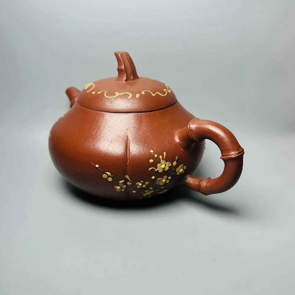 Chinese Yixing Zisha Clay Teapot  pine Bamboo Plum Pot  Youlan's secret production 360ml