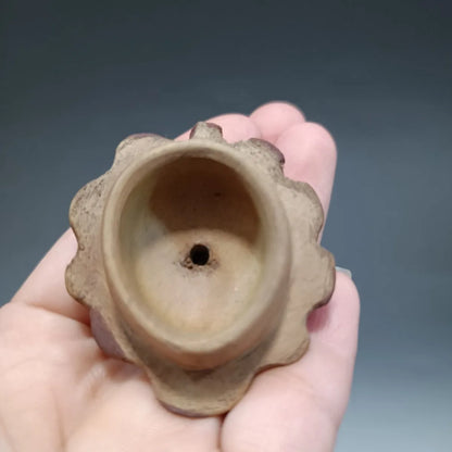 Chinese Yixing Zisha Clay Teapot  pumpkin Pot  Wang Yinxian 520ml