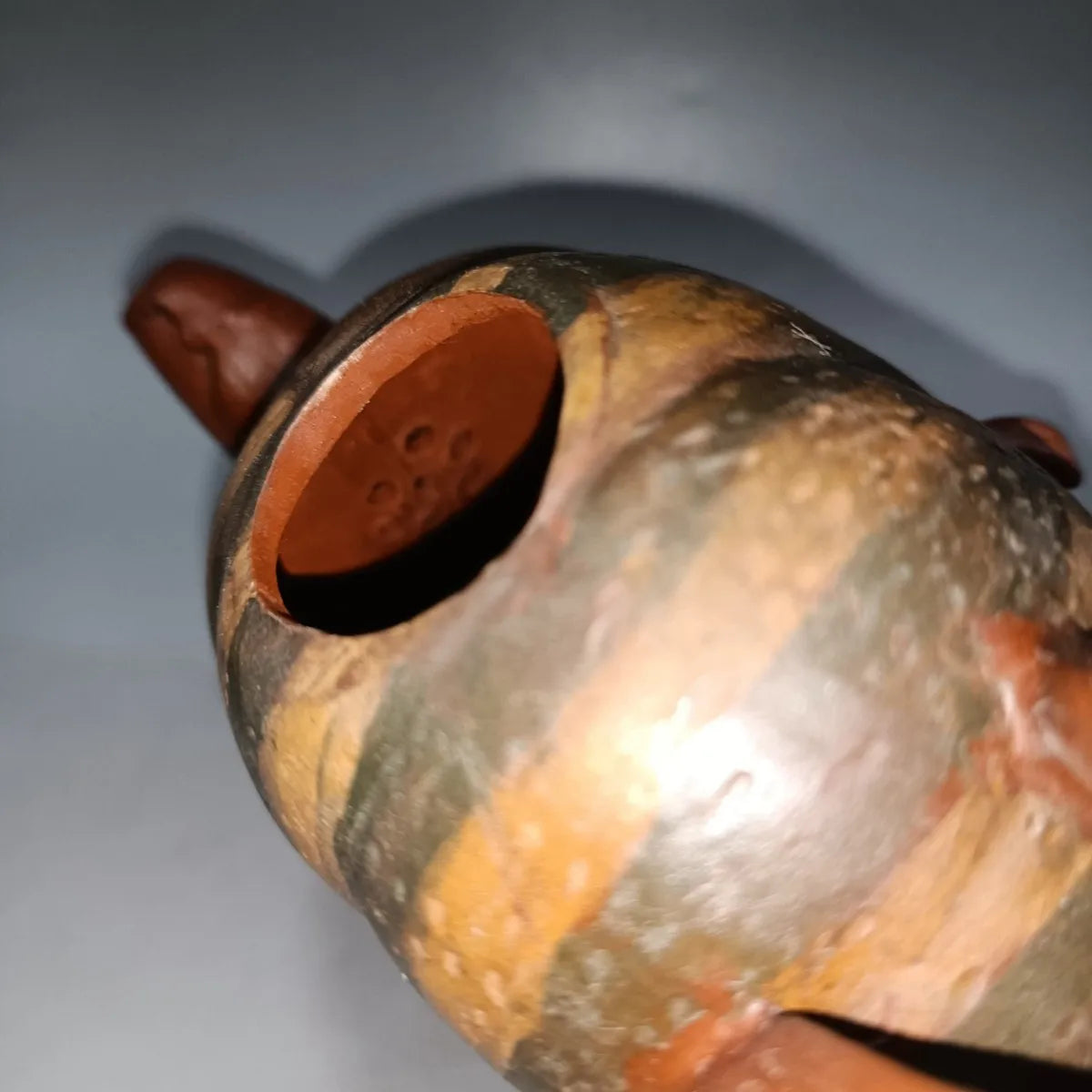 Chinese Yixing Zisha Clay Teapot  pumpkin Pot  Wang Yinxian 520ml