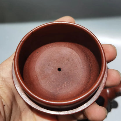 Chinese Yixing Zisha Clay Teapot red mud Longevity Peach Pot Jiang Rong 450ml