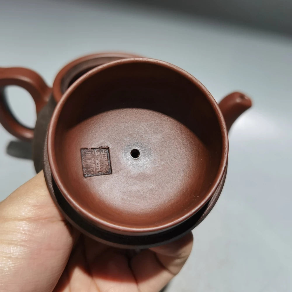 Chinese Yixing Zisha Clay Teapot  square Ximei Pot Gu Jingzhou 380ml