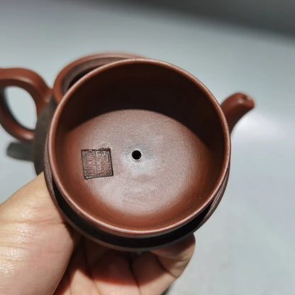 Chinese Yixing Zisha Clay Teapot  square Ximei Pot Gu Jingzhou 380ml