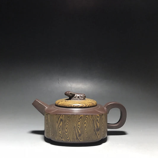 Chinese Yixing Zisha Clay Teapot  turning the world around Pot  Jiang Jianjun 350ml