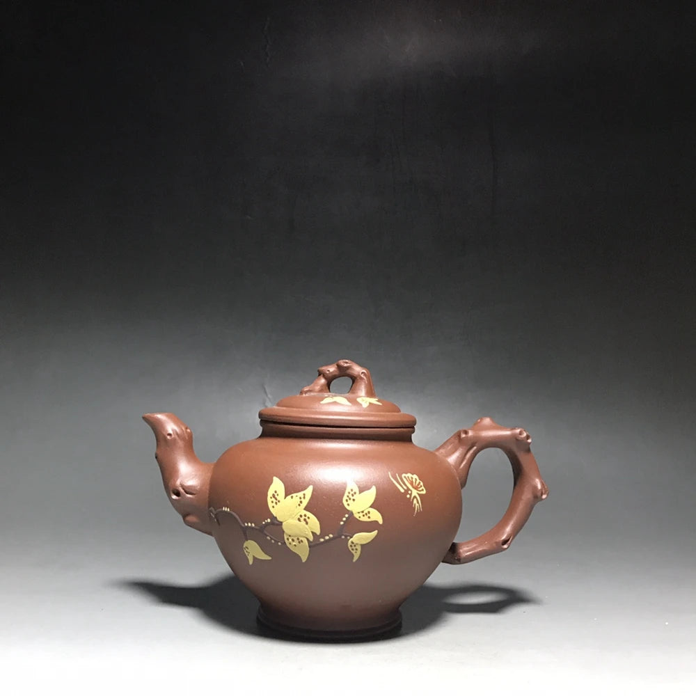 Chinese Yixing Zisha Clay Teapot  yulan Primula Pot  as shown 350ml