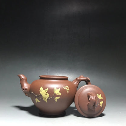 Chinese Yixing Zisha Clay Teapot  yulan Primula Pot  as shown 350ml
